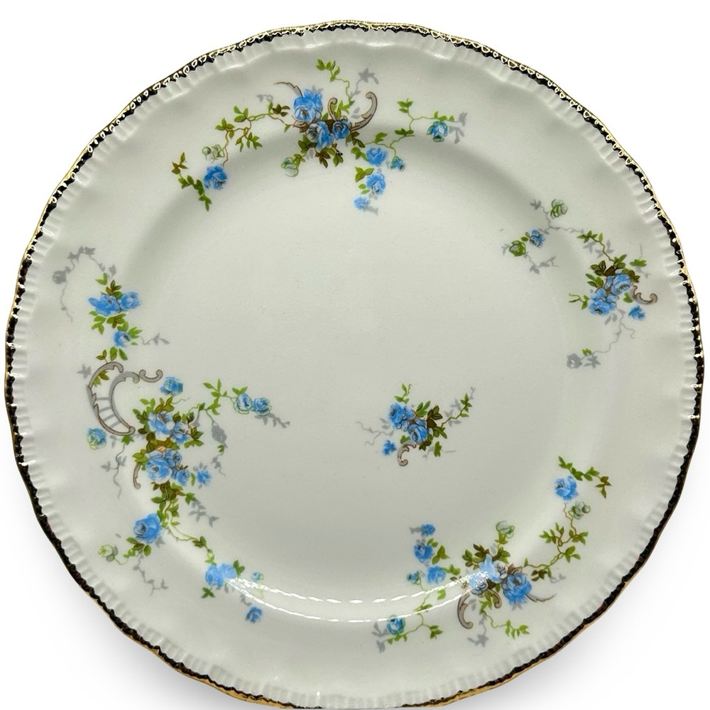 Pope Gosser China 6.25" Vintage Bread Butter Plate Fleurette Pattern Replacement